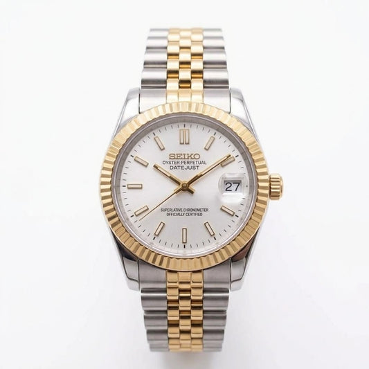 Datejust Two Tone - White
