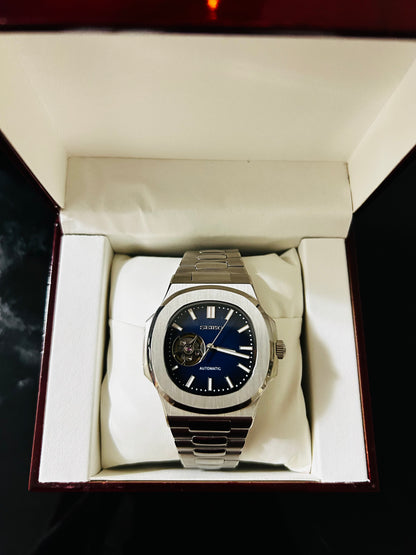 Cœur ouvert bleu Nautilus
