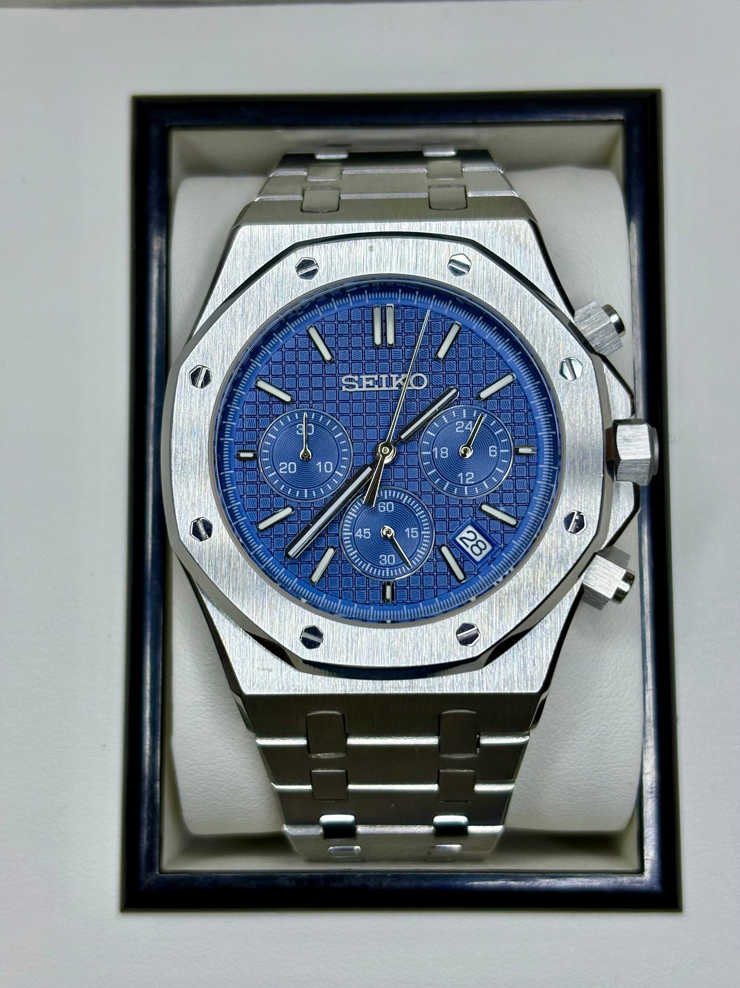 Chronographe Royal Oak bleu