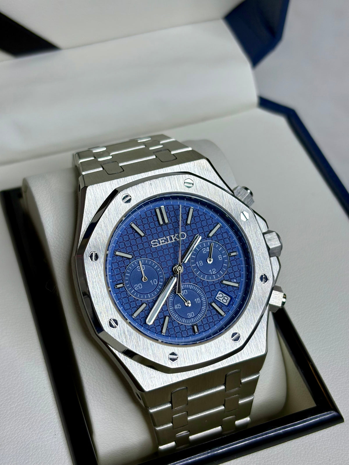 Chronographe Royal Oak bleu