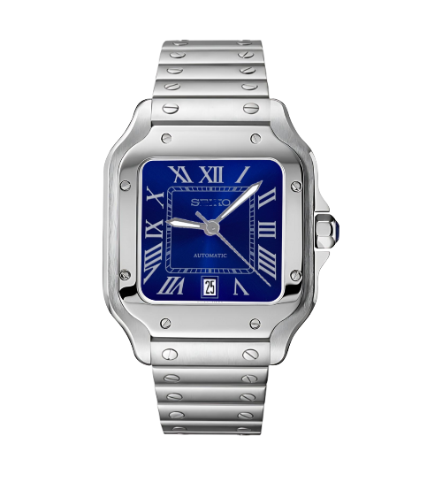 Santos Silver & Blue Roman