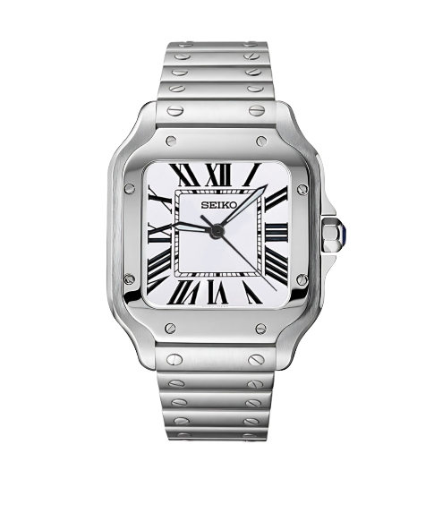 Santos Silver & White Roman No Date