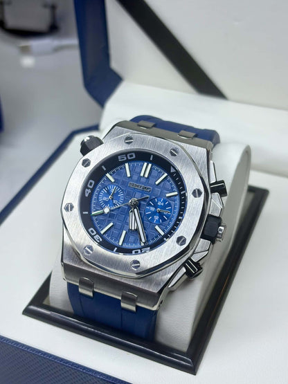 Chronographe Royal Oak bleu
