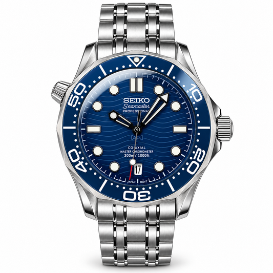 Seiko Mod Seamaster Ocean Blue