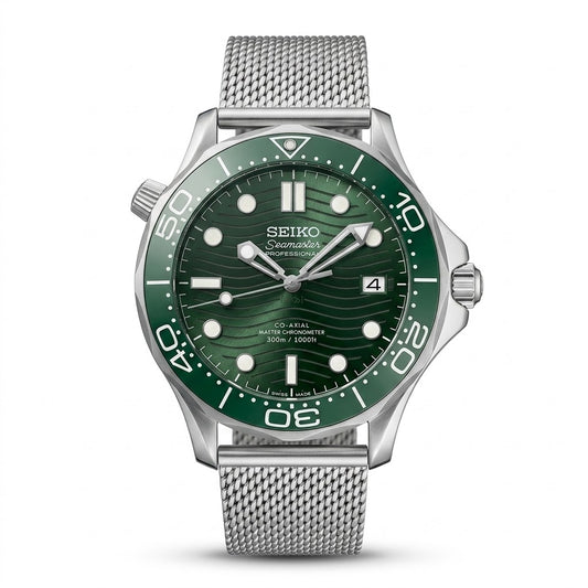 Seiko Mod Seamaster Green